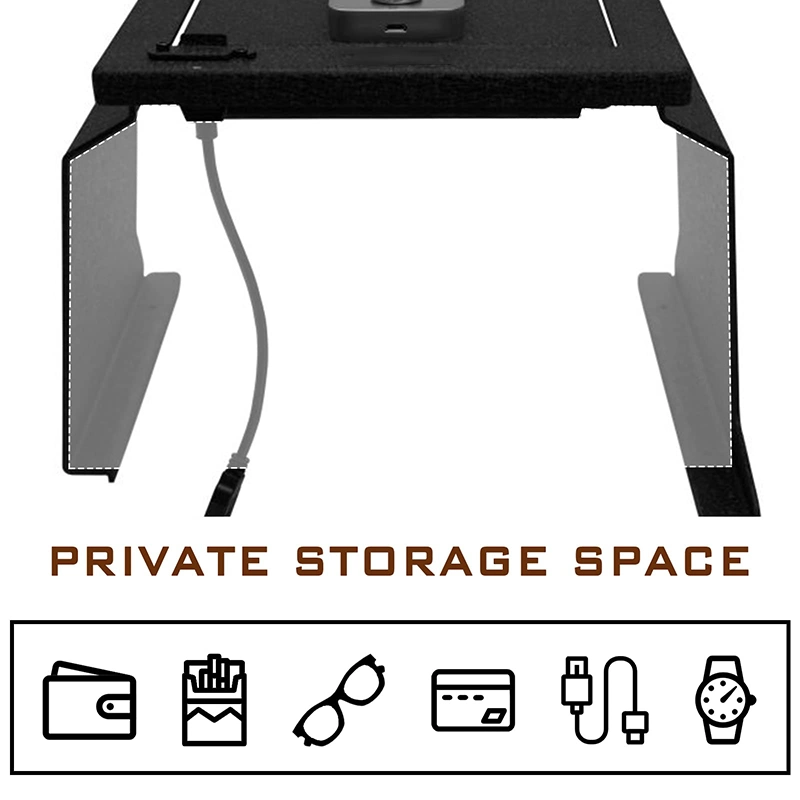 4-Digit Password Center Console Armrest Storage Safe Box for Ford F150 2012-2014 Full Floor Console and Raptor Platinum