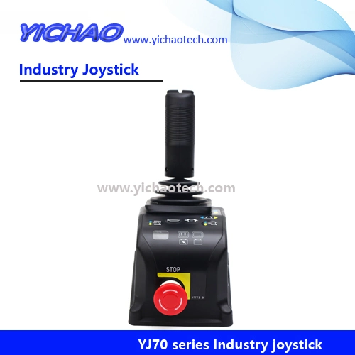 Yj100 Potentiometer/Hall Sensor Single or Double Axis Control Rotary Proportional Drilling Rig High-Altitude Fire Truck Crane Shield Machine Oil Hoist Joystick