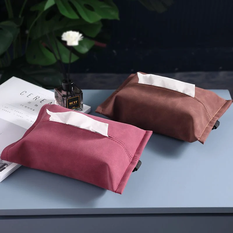 Car Multi-Function Tissue Box Car Armrest Box Kraft Paper Towel Bag